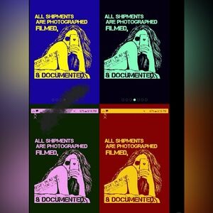 All shipments are photographed and filmed